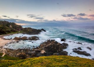 Scenic views across Tacking Point Lighthouse, Port Macquarie