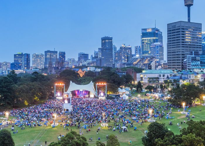 Concert during Sydney Festival at The Domain