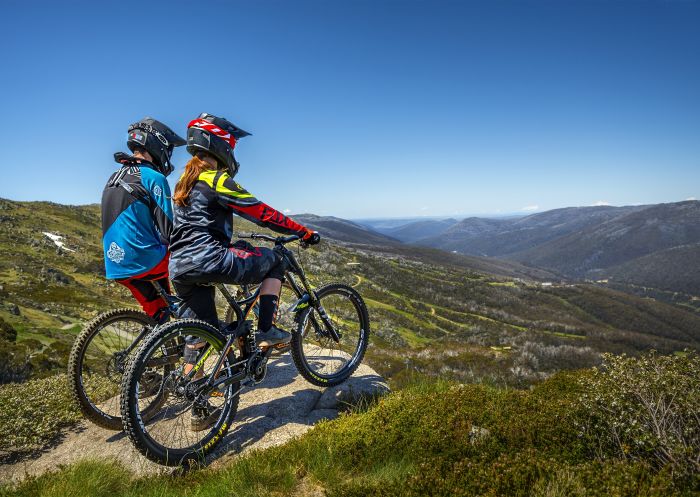 Scoping the trails at Thredbo in Kosciuszko National Park, Snowy Mountains