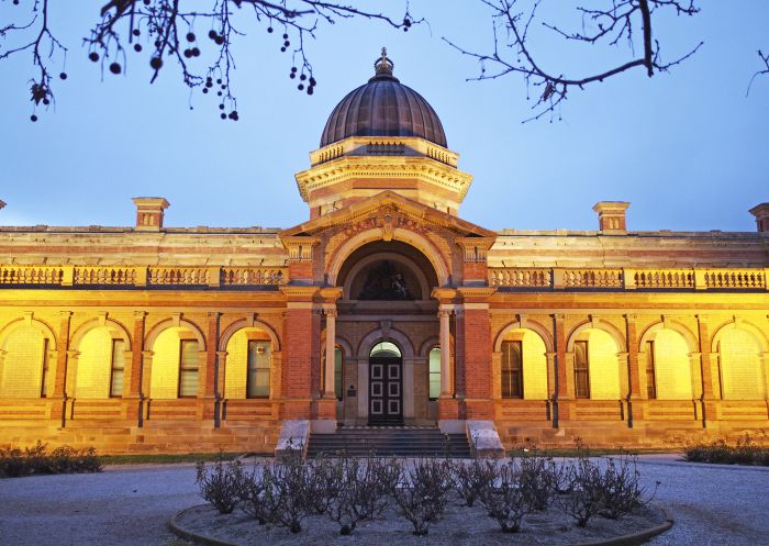 The historic Goulburn Court House located at 4 Montague Street in Goulburn, Country NSW