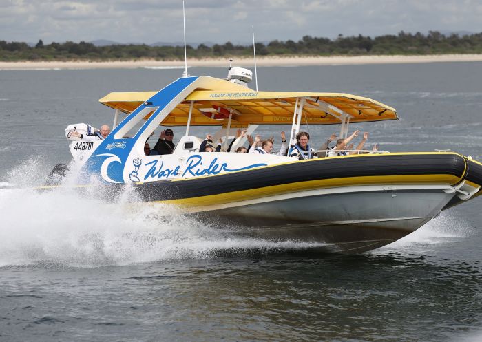 People enjoying the Wave Rider at Port Jet Cruise Adventures, Port Macquarie