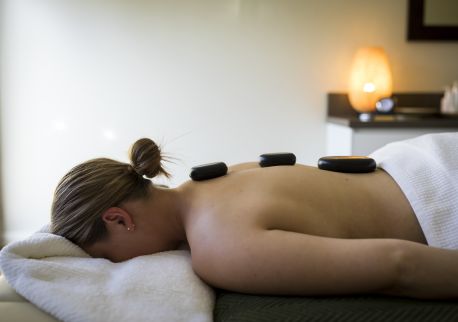 Woman enjoying a spa treatment at Ubika Day Spa inside the Fairmont Resort & Spa, Leura in the Blue Mountains