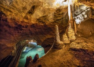 Inside Jenolan Caves in the Blue Mountains