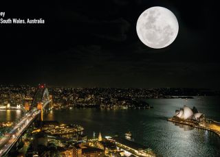 Sydney Harbour by moonlight