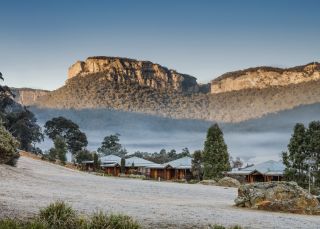 Morning mist passing through Emirates One&Only Wolgan Valley