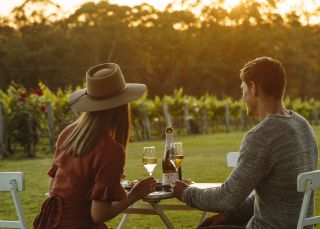 Dining by the vines at Spicers Vineyards Estate, Hunter Valley