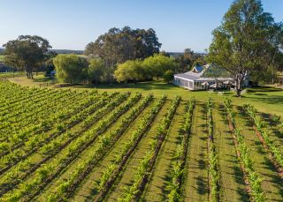 斯派瑟葡萄園酒莊空拍圖，馬奇（Mudgee)