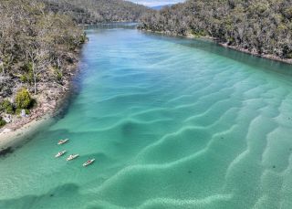 Kayaking along the Pambula River with Navigate Expeditions - Credit: Jessica Taunton | Navigate Expeditions