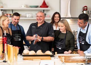  Chef showcasing dish to cooking class, Italian Cooking Experience with Stefano Marvello, Bowral