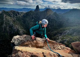 Sunrise on a Climber in the Warrumbungles, Blue Mountains Climbing School, Blackheath - Credit: Blue Mountains Climbing School 