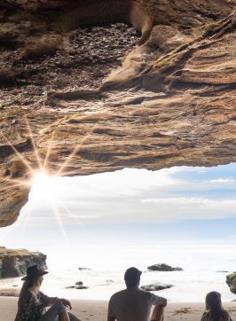 The Blonde Nomads at Caves Beach, Lake Macquarie