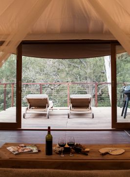Glamping tent at Turon Gates, Capertee