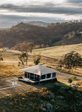 Aerial with sunrise, Sierra Escape, Mudgee - Credit: Sierra Escape