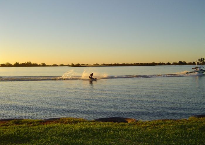Wakeboarding on Gum Bend Lake, Condobolin