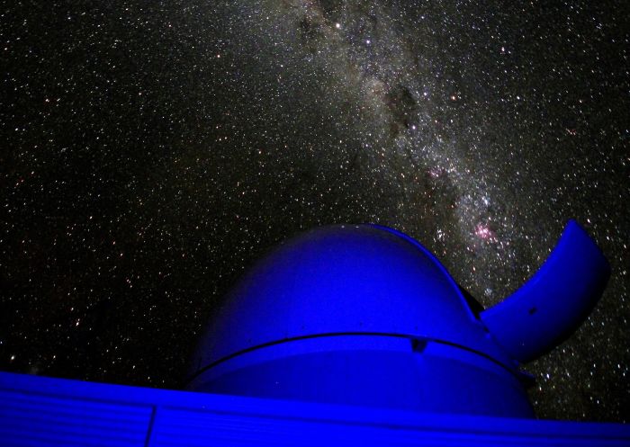 Star-studded night sky above the Milroy Observatory, Coonabarabran