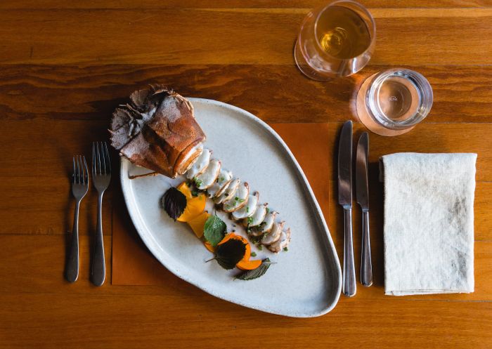 Lobster dish, Pipit Restaurant, Pottsville - Credit: Sabine Bannard