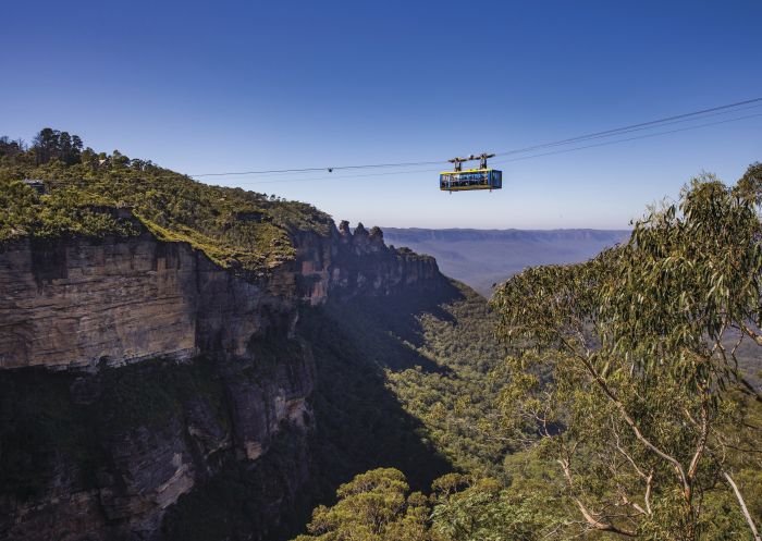 Scenic Skyway in Scenic World over Jamison Valley in the Blue Mountains