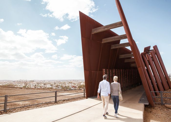 Line of Lode Miners Memorial in Broken Hill, Outback NSW