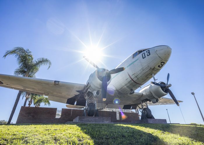 The Big Plane Attraction location on the grounds of the Amaroo Tavern in Moree, Country NSW