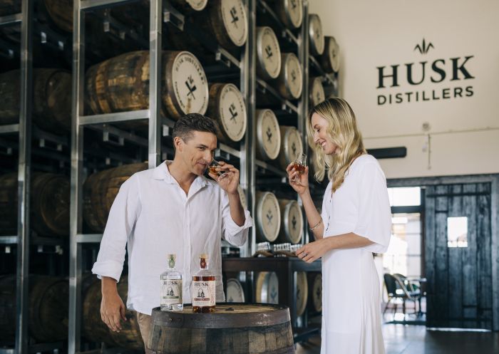 Products available for sale and tasting at Husk Distillers, North Tumbulgum in Northern Rivers