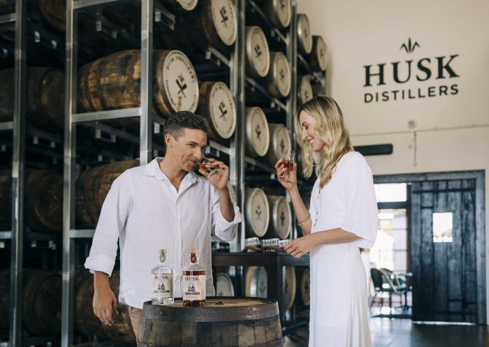 Products available for sale and tasting at Husk Distillers, North Tumbulgum in Northern Rivers