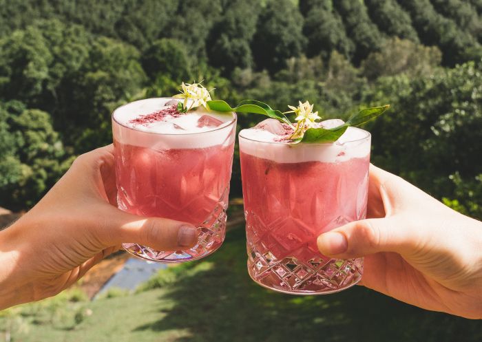 Seasonally crafted cocktails at Cape Byron Distillery in Byron bay