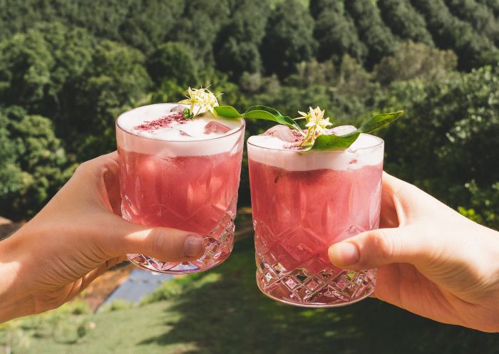 Seasonally crafted cocktails at Cape Byron Distillery in Byron bay