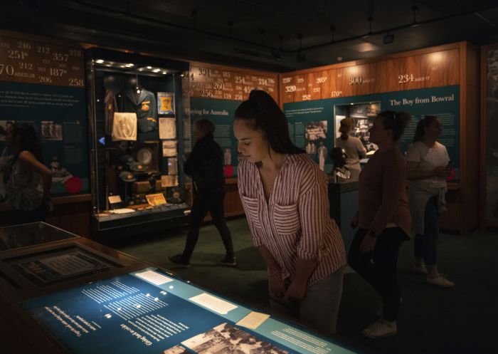 Women enjoying a visit to the Bradman Museum and International Cricket Hall of Fame in Bowral, Southern Highlands