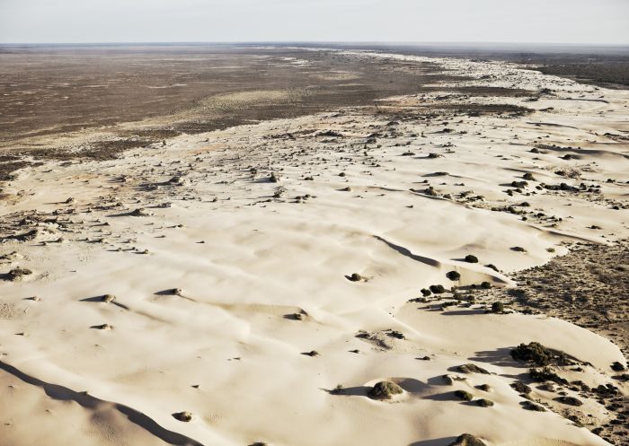 The UNESCO World Heritage-Listed Mungo National Park as viewed from a scenic flight