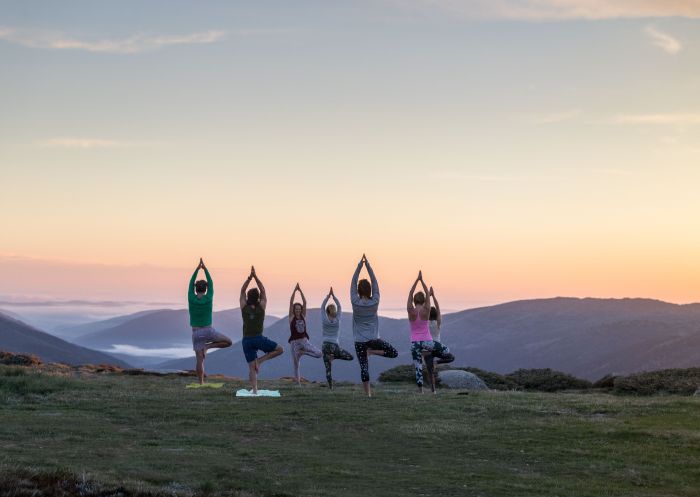 Enjoy sunrise yoga on top of Australia, Yoga & Wellness Retreat