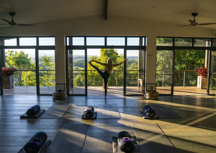 New Samadhi Yoga room at Gaia Retreat in Ballina, Byron Bay, North Coast