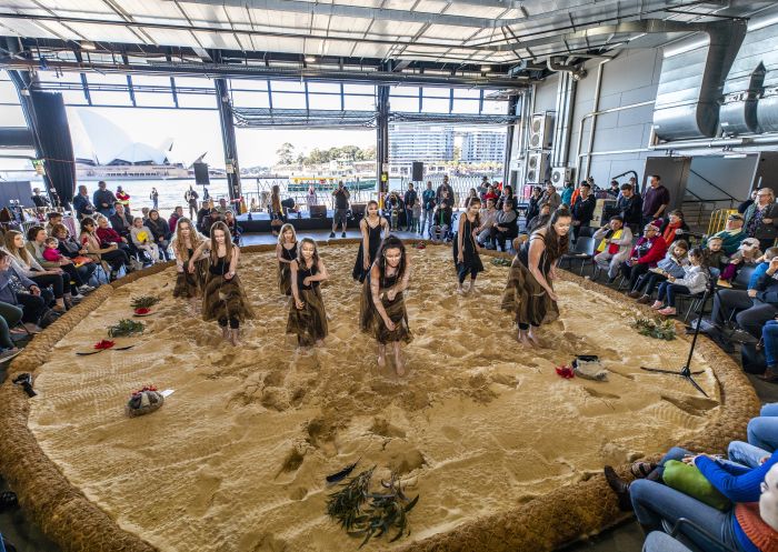 The National Indigenous Art Fair hosted by Blak Markets at the Overseas Passenger Terminal, Sydney