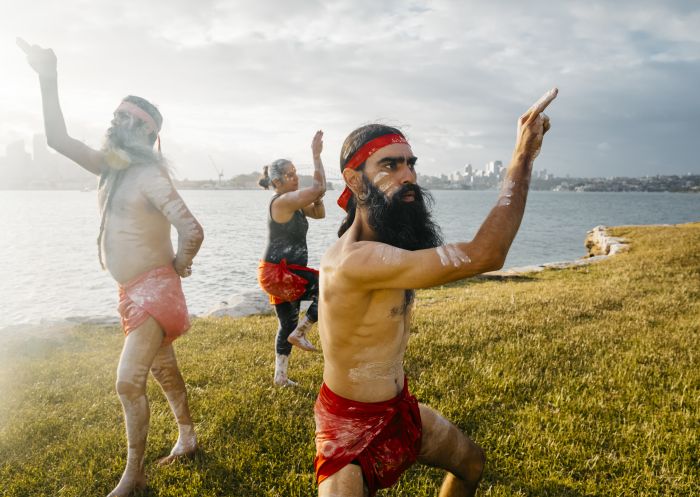An Aboriginal guided tour with Tribal Warrior on Be-lang-le-wool at Clarke Island in Sydney.