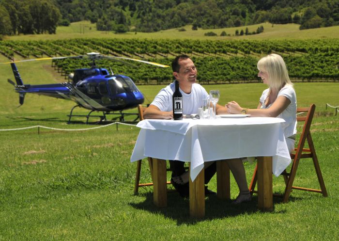 Couple enjoying a romantic lunch at Silos Estate in Berry, Jervis Bay & Shoalhaven are