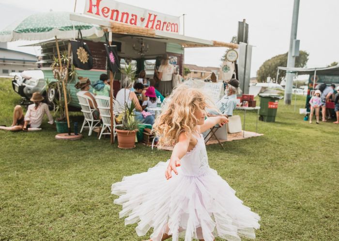 Fun for the whole family at Lennox Community Market in Lennox Head, Byron Bay