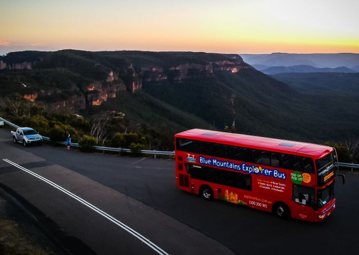 Blue Mountains Explorer Bus in Katoomba, Blue Mountains	