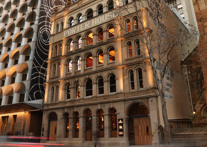 Exterior facade of the The Porter House Hotel, Sydney  