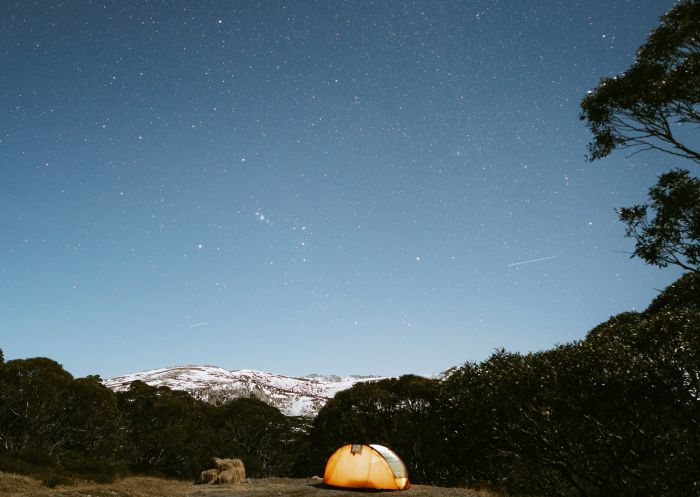 Camping underneath the stars in Kosciuszko National Park, Snowy Mountains