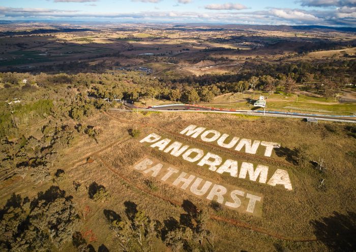 Aerial view of Mount Panorama Motor Racing Circuit, Bathurst