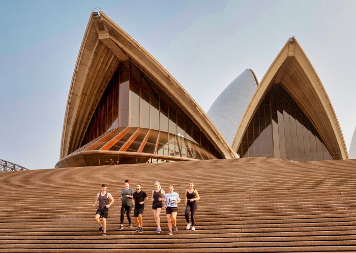 Group of runners on Fit City Tours Sydney, Sydney 