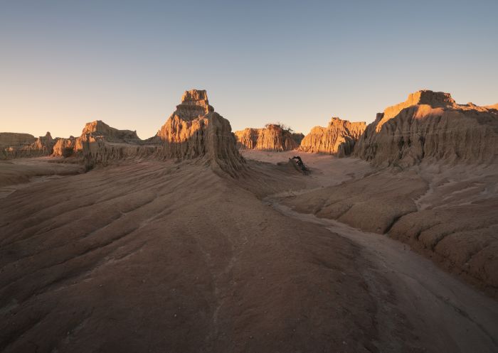 A scenic sand formation (lunette) in the UNESCO World Heritage-listed Mungo National Park