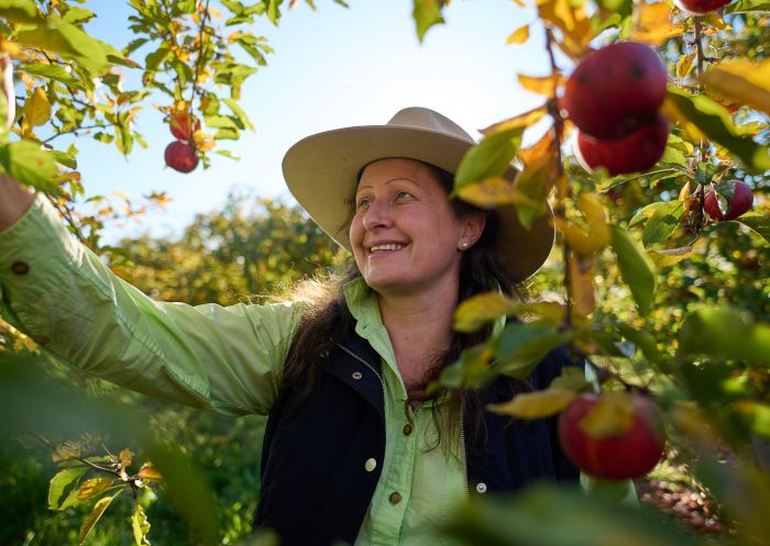 Paula Charnock, owner of Hillside Harvest orchard and fruit farm, Borenore