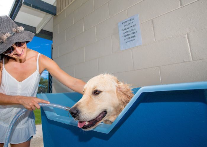 Doggy bath at Reflections Holiday Parks, Coffs Harbour