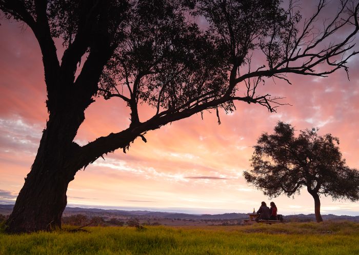 Couple watching the sunset at Rosby Wines & Guesthouse, Eurunderee