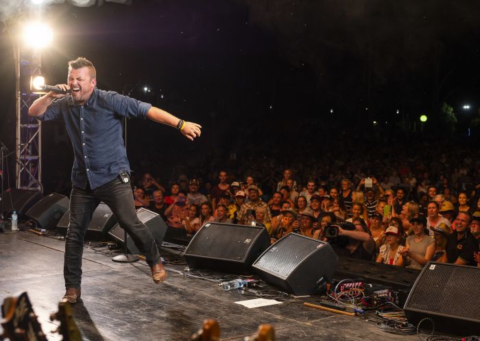 Travis Collins performs at the 2019 Tamworth Country Music Festival 2019, Tamworth