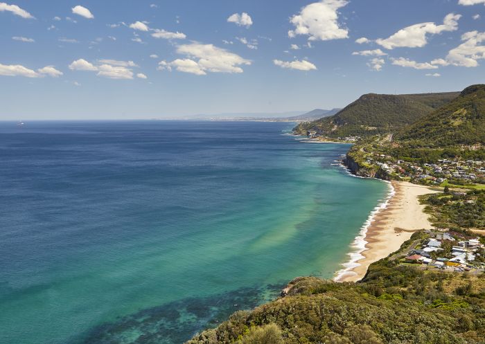 Scenic view from Stanwell Tops Lookout in the Royal National Park, Wollongong