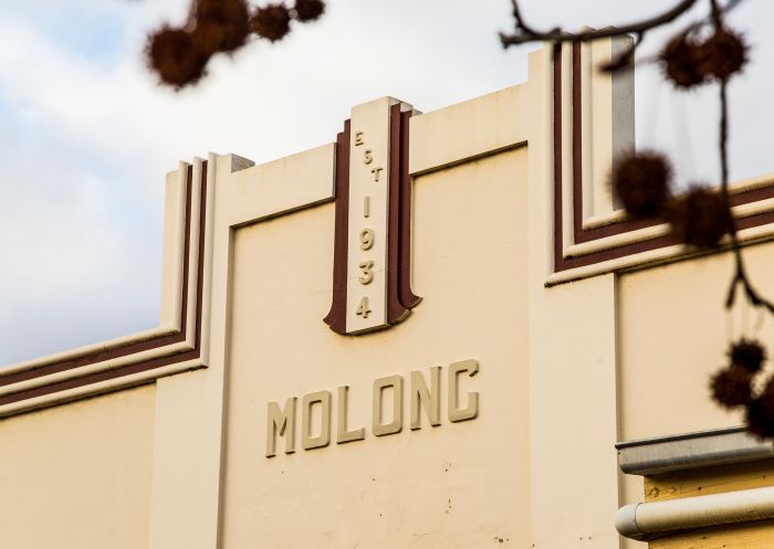 Historic facade of a building in Molong, Orange Area, Country NSW
