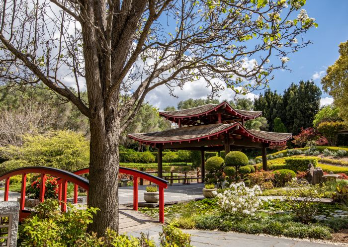 The scenic Oriental Garden section of the Hunter Valley Gardens, Pokolbin