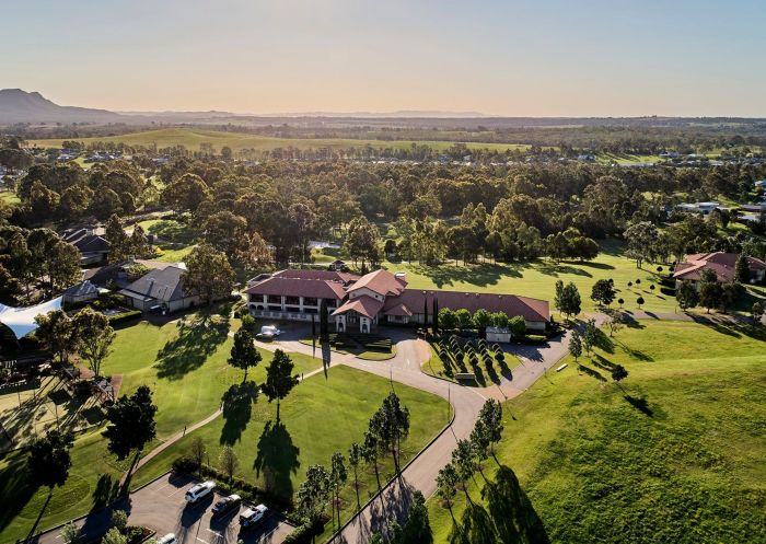 Aerial view of Chateau Elan At The Vintage, Hunter Valley