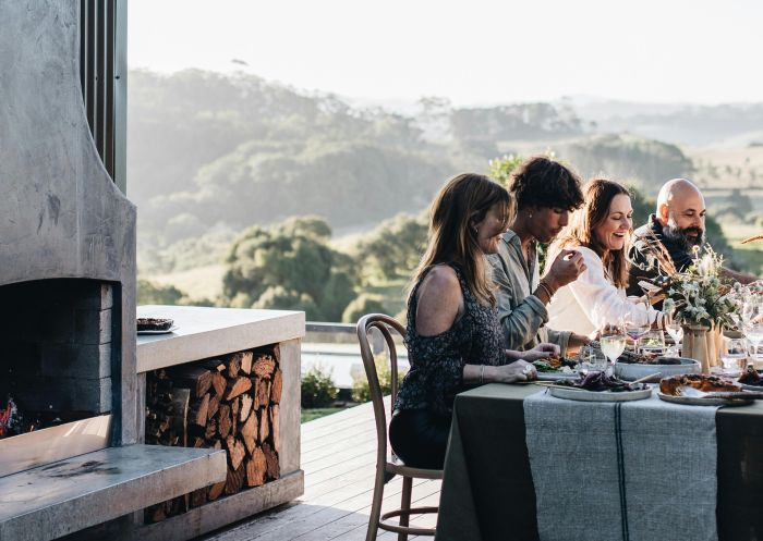 Outdoor dining at The Brooklet, Byron Bay